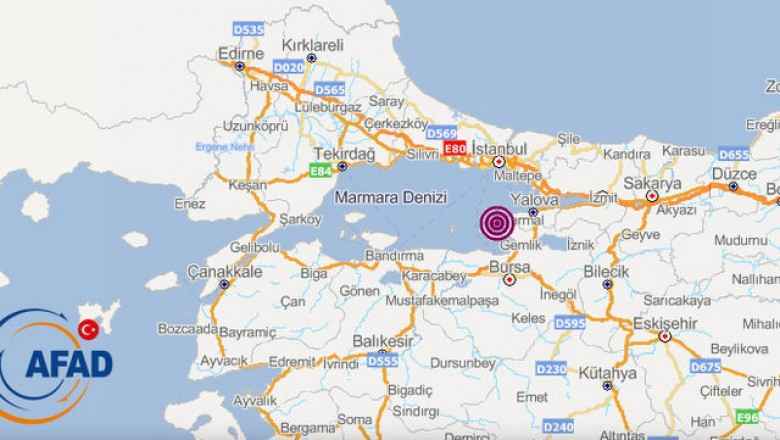 4.5 Büyüklüğünde Yalova'da deprem Oldu! İstanbul'da da hissedildi...