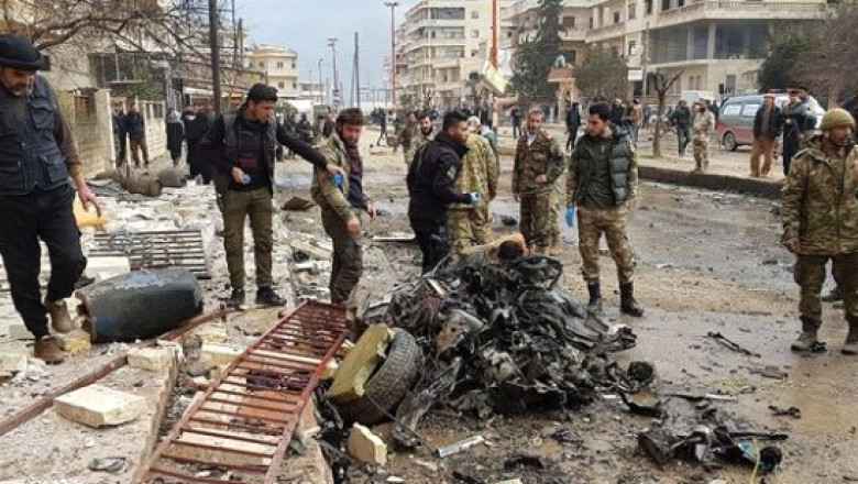 Afrin'de Bombalı Araçla Düzenlenen Saldırıda 1 Ölü ve Onlarca Yaralılar Var