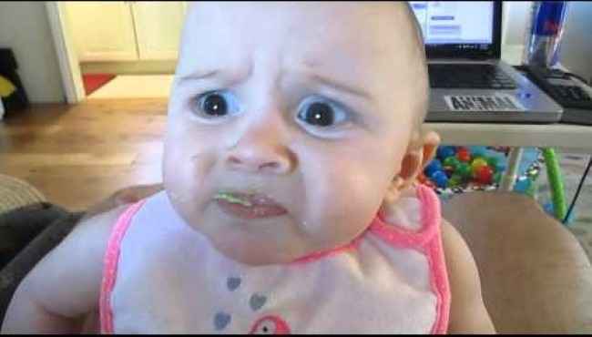 Avokado Yemek Zorunda Kalan Bebeğin Süper Tepkileri