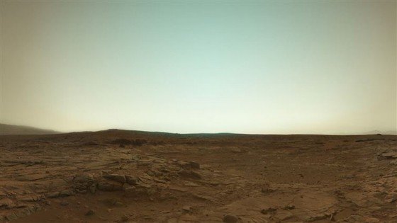 Marstan Gelen İlk Görüntünün Renklendirilmiş Hali