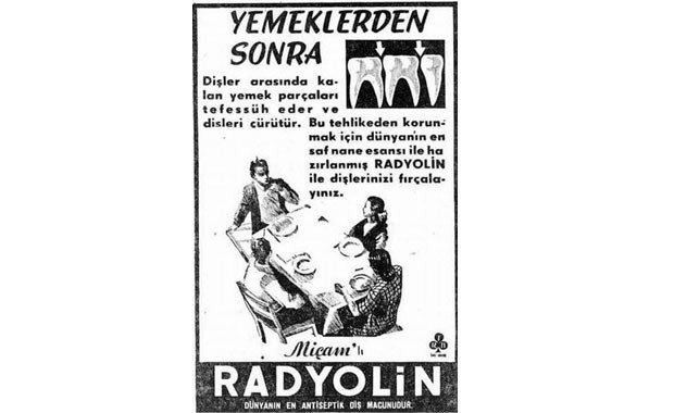 Radyolin diş macunu reklamı