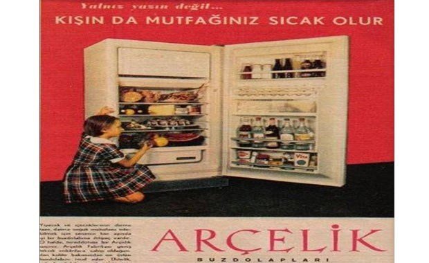 Arçelik buz dolabı reklamı - Kışında mutfağınız sıcak olur.