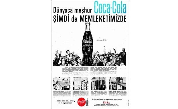 CocaCola'nın Türkiye'ye ilk gelişi