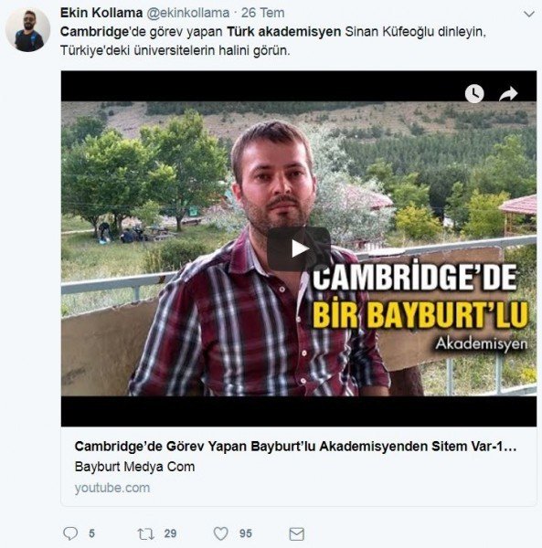 Cambridge’de Görev Yapan Türk Akademisyen İlgisizlik ve Bilgisizliğe İsyan Ediyor