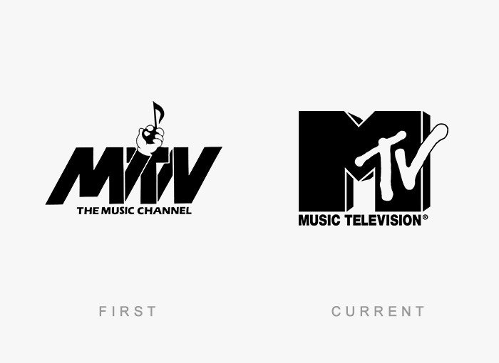 Mtv eski ve yeni logosu