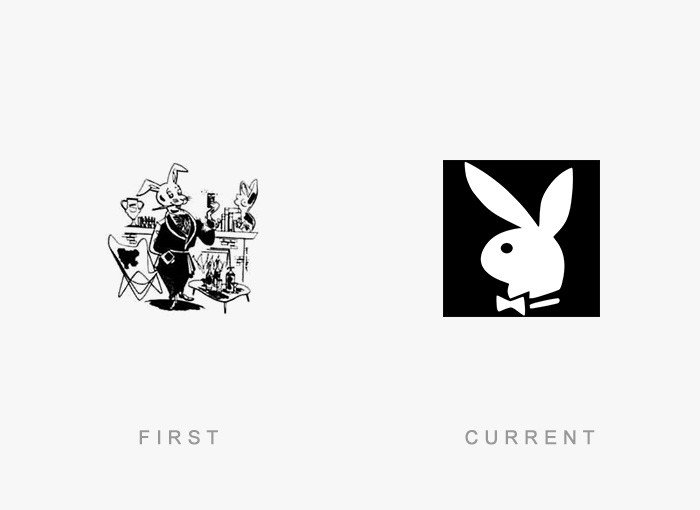Playboy eski ve yeni logosu