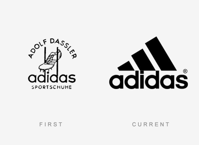 Adidas eski ve yeni logosu