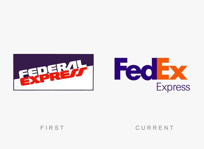 Fedex eski ve yeni logosu