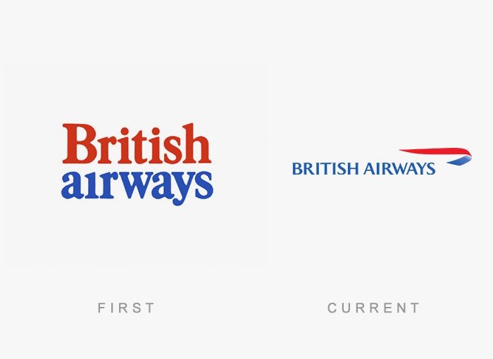 British Airways eski ve yeni logosu