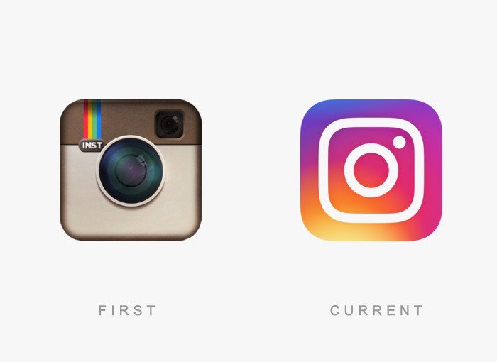 Instagram eski ve yeni logosu