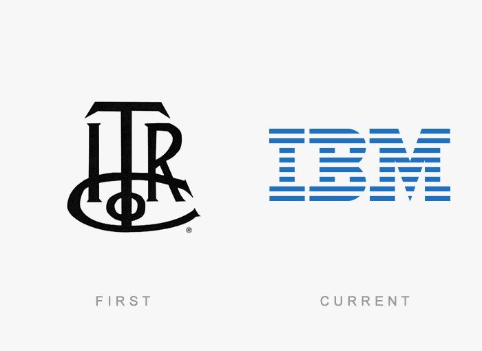 IBM eski ve yeni logosu