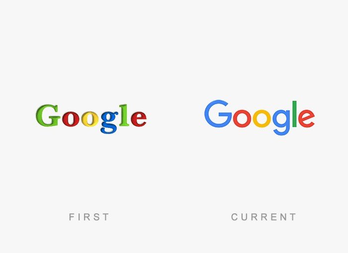 Google eski ve yeni logosu