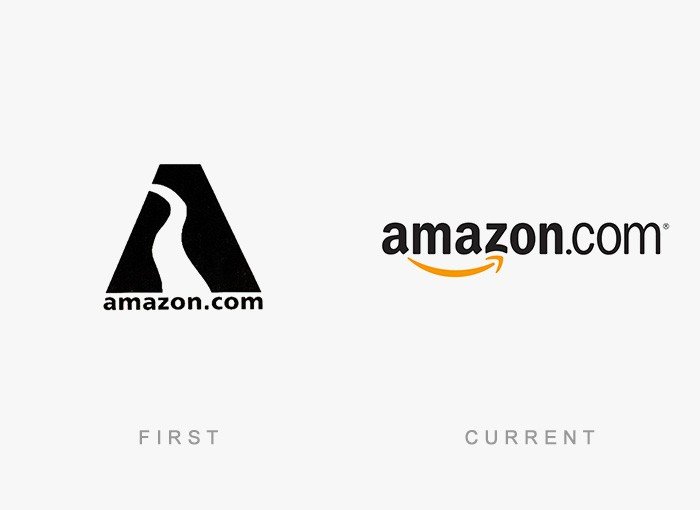 Amazon eski ve yeni logosu