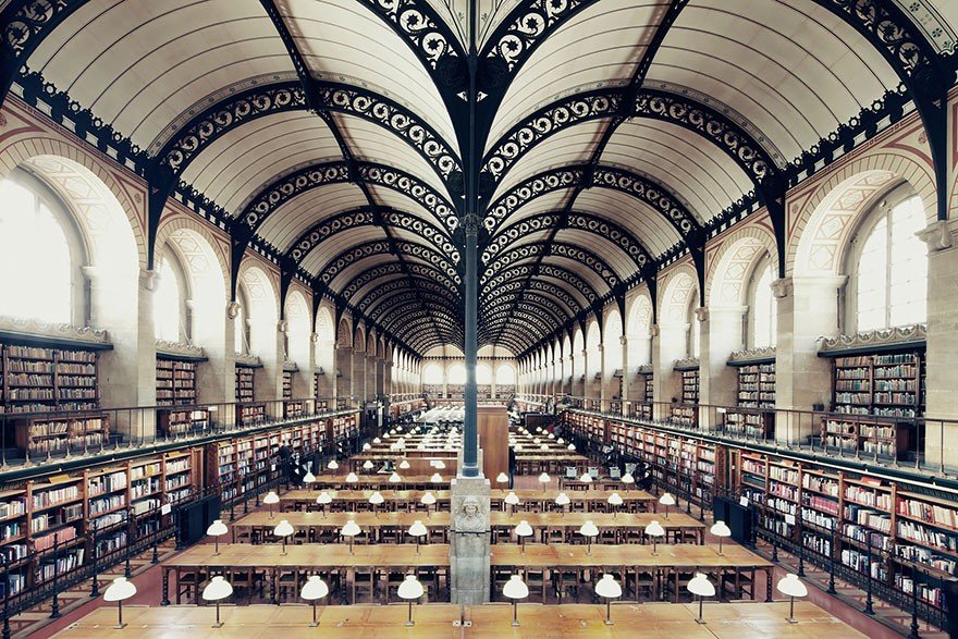 Sainte Geneviève Kütüphanesi, Paris, Fransa