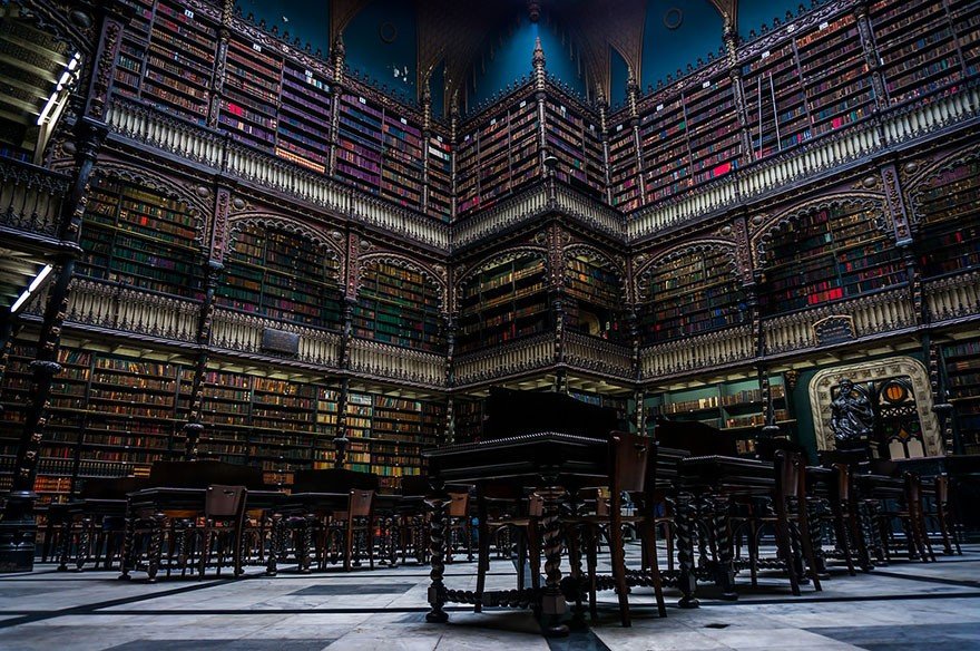Biblioteca Real Gabinete Portugues De Leitura, Rio De Janeiro, Brezilya