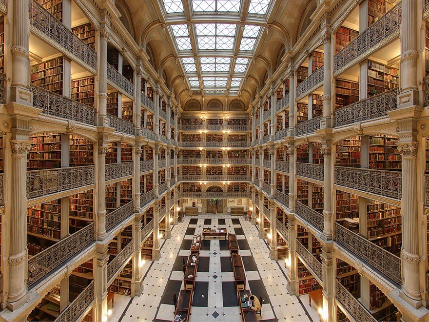 George Peabody Kütüphanesi, Baltimore, Maryland, Amerika