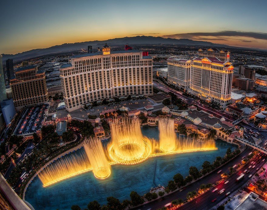 Bellagio Çeşmesi, Las Vegas, Nevada, ABD