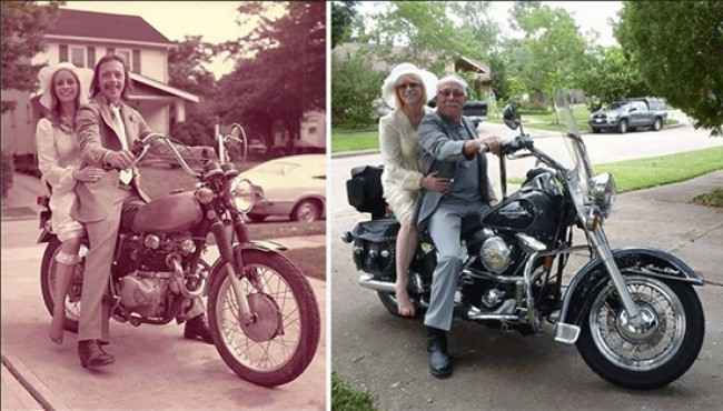 Evlendikten 40 Yıl Sonra Aynı Yerde Aynı Aşk İle Çekilen Fotoğraflar