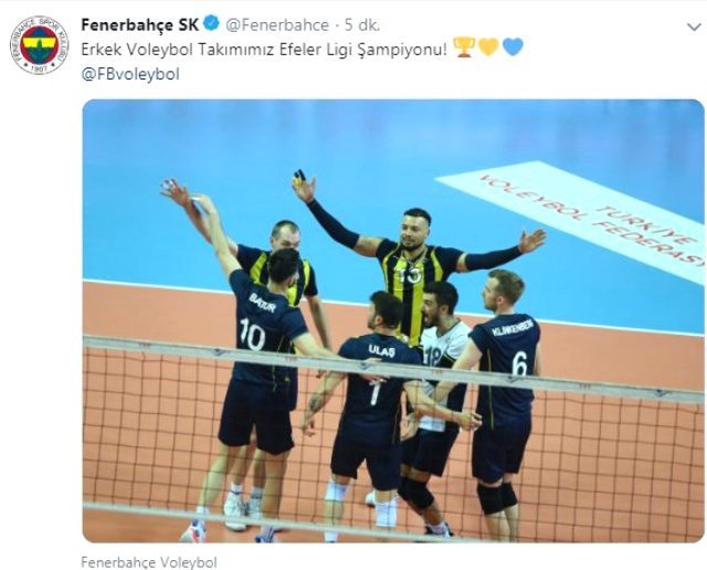Fenerbahçe erkek voleybol takımı 7 yıl aradan sonra şampiyon oldu