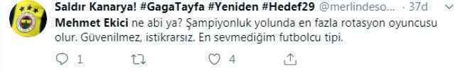 Fenerbahçeli taraftarlar maçın ardından Mehmet Ekiciye tepki gösterdi