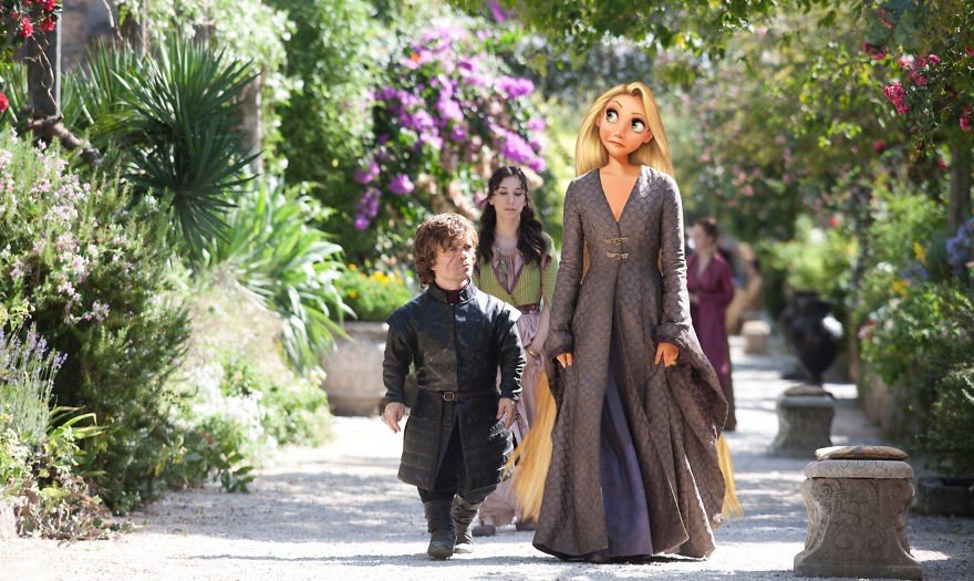 Sansa Stark yerine Rapunzel (Sophie Turner)