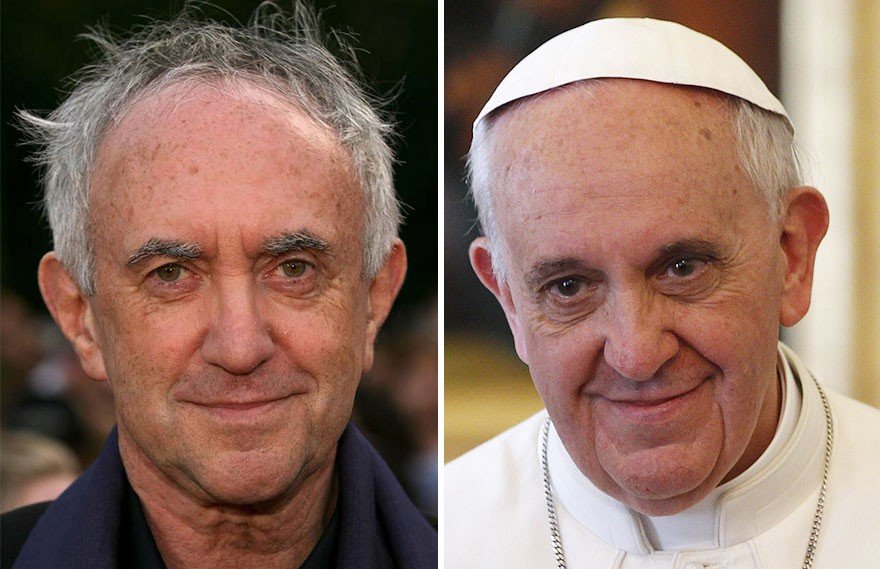 Yüsek Serçesi ve Papa Francis'in benzerliği