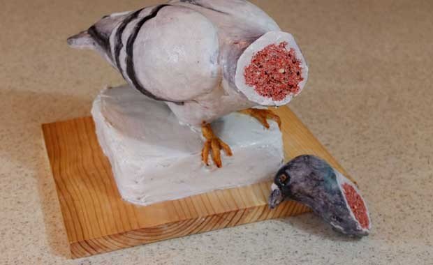 Güvercin Şeklinde Pasta