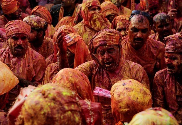 Hindistan Holi Festivali Fotoğrafları