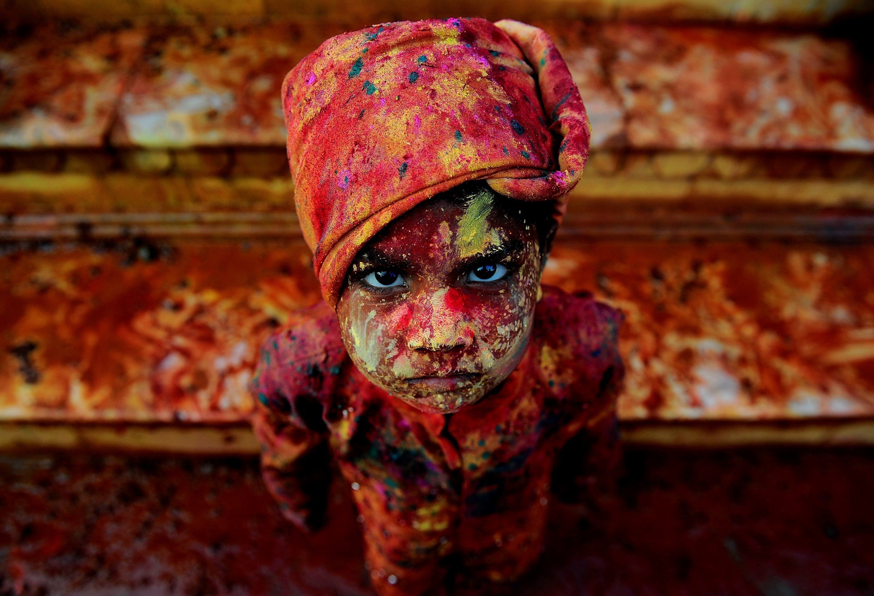 Holi Festivalinden Renkli Fotoğraflar