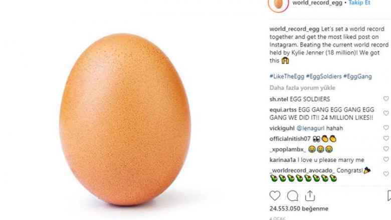 Instagram'da En Çok Beğenilen Fotoğraf Bir Yumurta Oldu