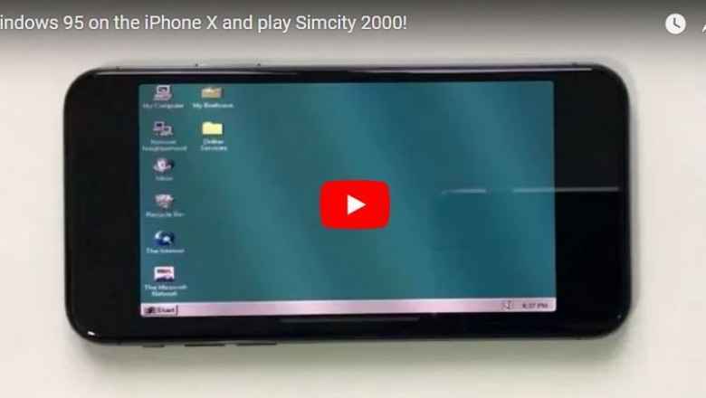 iPhone X'a Windows 95 Kuruldu Birde Üzerine Simcity 2000 Oynadılar