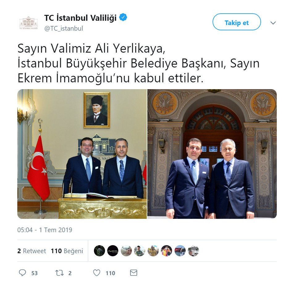 İstanbul Valiliğinden Atatürk'e Hakaret Niteliğinde Paylaşım Hemen Silindi!