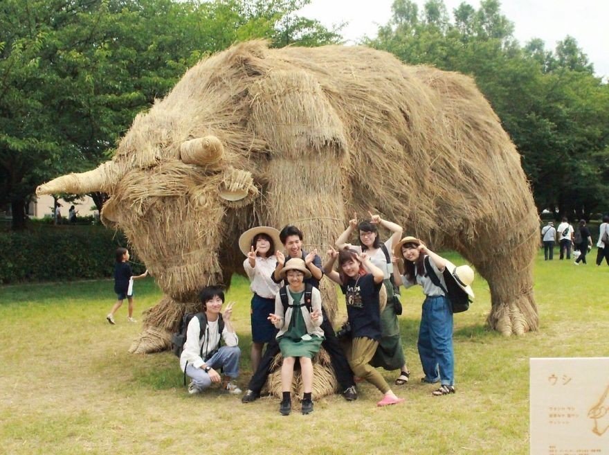 Japonya Saman Festivali İçin Yapılmış Devasa Hayvan Heykelleri