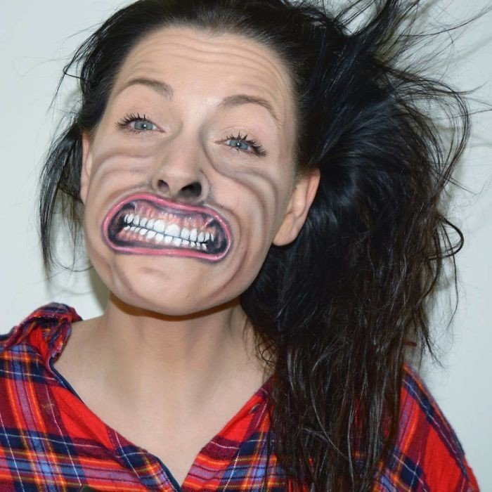 Makyaj Sanatçısının Cadılar Bayramı İçin Hazırladığı Korkunç Yüz Makyajları