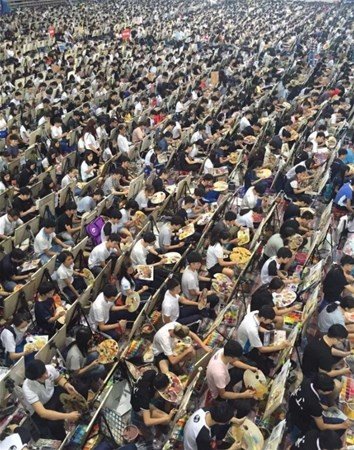Çin sanat akademisine öğrenci alımı için yapılan deneme sınavından bir görüntü.