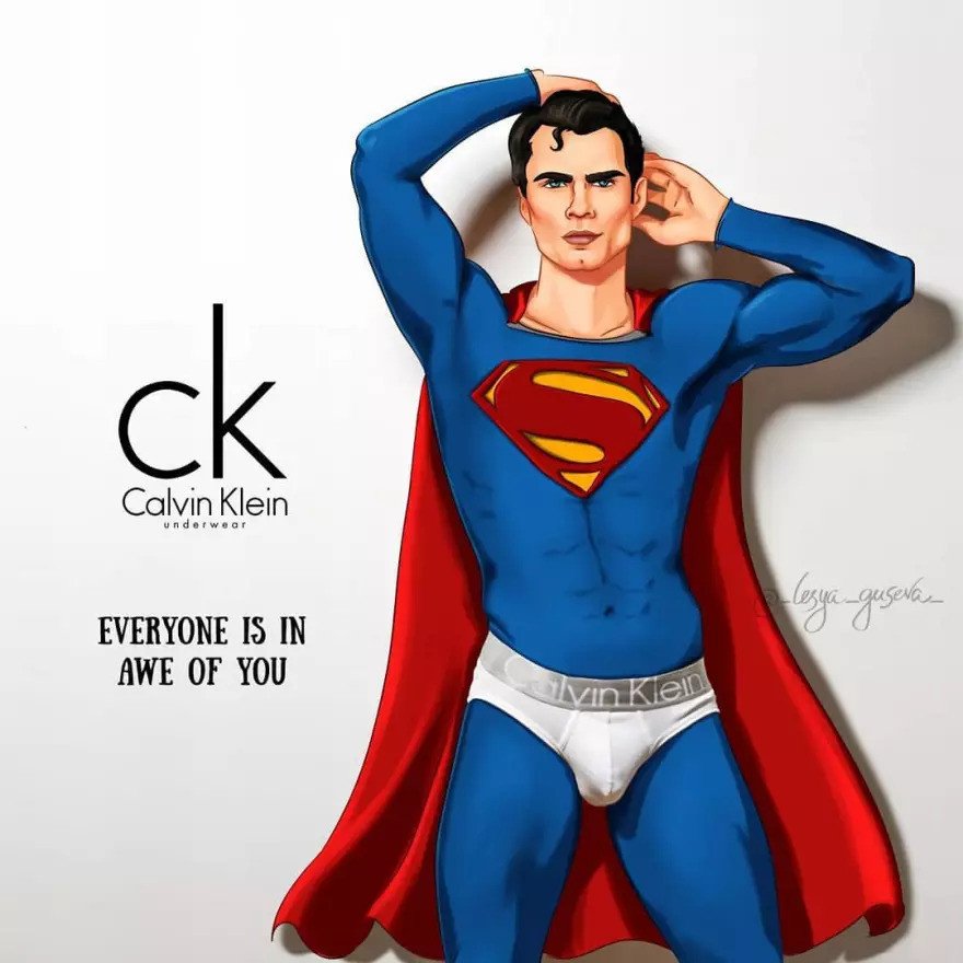 Süpermen - İç Giyim reklamı