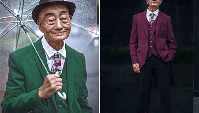 Torunu Tarafından Moda İkonu Haline Getirilen 85 Yaşındaki Çinli Dede