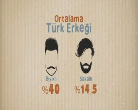 Türk erkeği bıyık sakal oranı