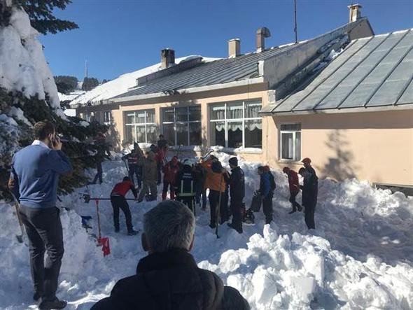 Uludağ'da PTT Binasının Çatısından Eriyen Kar Faciaya Yol Açtı