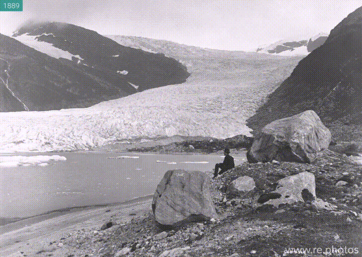 Engabreen Glacier, Norveç, 1889 - 2010