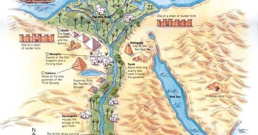 antik mısır haritası