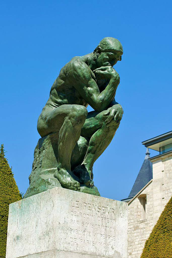Auguste Rodin tarafından düşünür Adam – Dünyaca ünlü