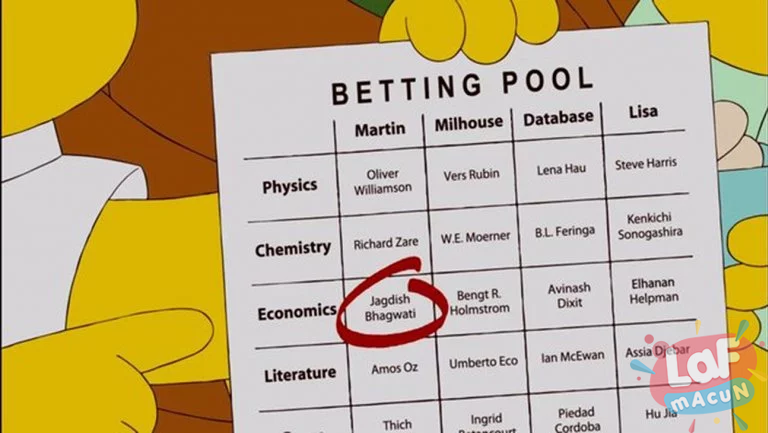 Simpsonlar Nobel ödülü