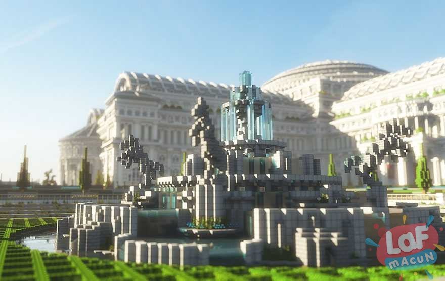Minecraft'ta 24 Kişi Tarafından Yapılan Sansürsüz Kütüphane