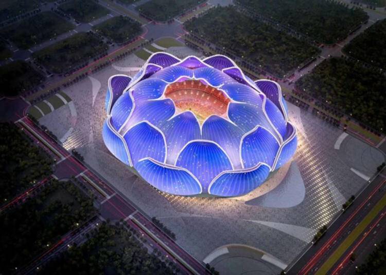 Çin Ekibi Guangzhou dünyanın en büyük futbol stadını yapıyor