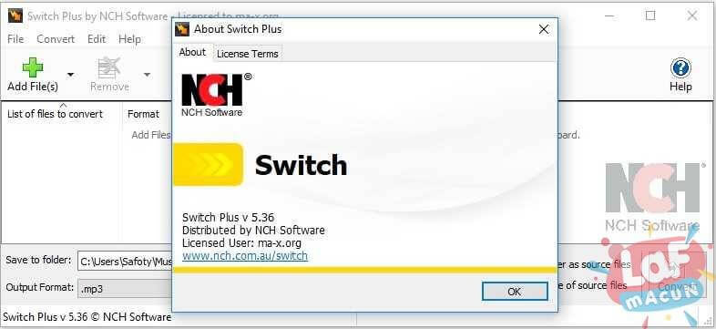 Switch Plus Audio Converter Software