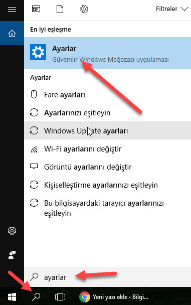 Windows 10 Oyun Modu açmak