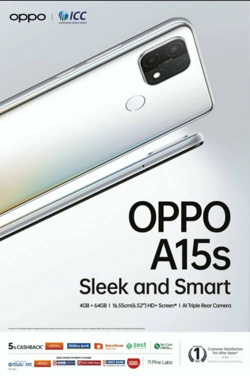 Oppo A15s teknik özellikleri