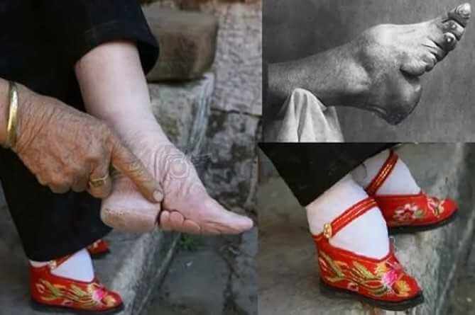 Eski Çinli kadınlar ve ayakkabıları