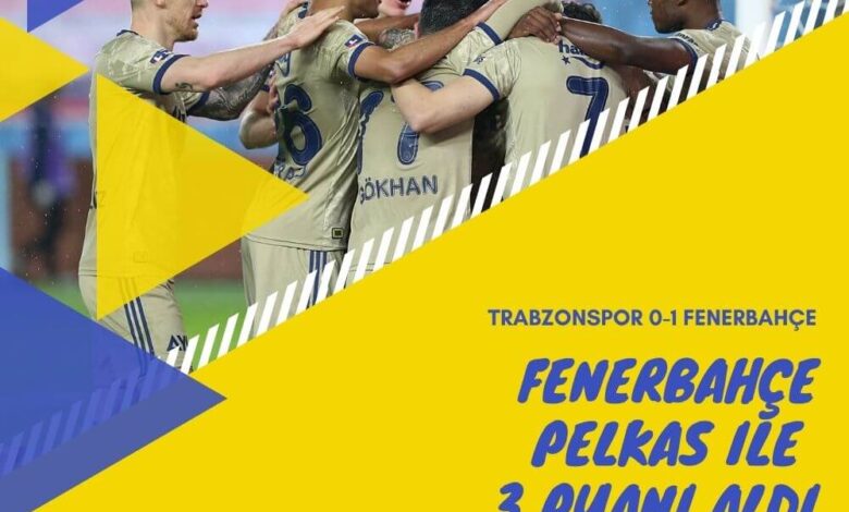 Fenerbahçe, Trazonspor deplasmanını tek golle geçti